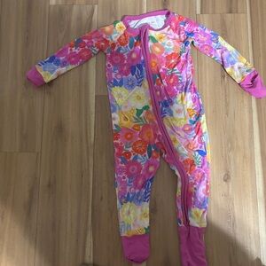 Little Sleepies BambooFloral Kids One Piece Pajama